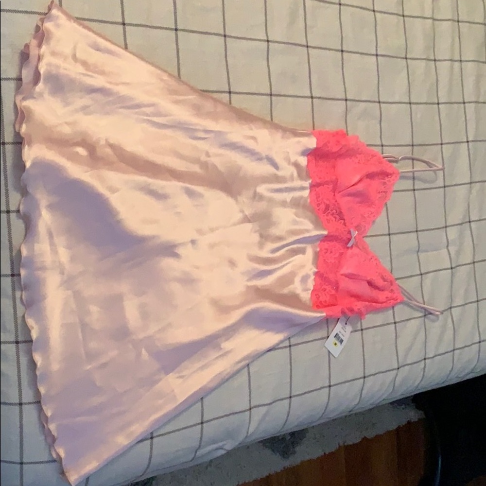Silk and lace nightgown/slip